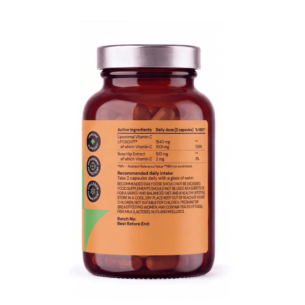 Aurio liposominis vitaminas C 1000 mg, 60 kapsulių
