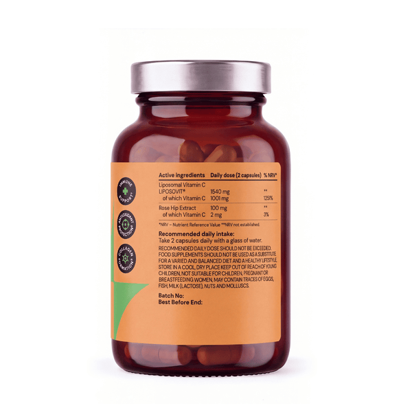 Aurio liposominis vitaminas C 1000 mg, 60 kapsulių