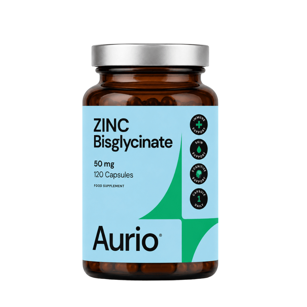 Aurio cinko bisglicinatas 50 mg, 120 kapsulių