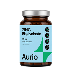 Aurio cinko bisglicinatas 50 mg, 120 kapsulių