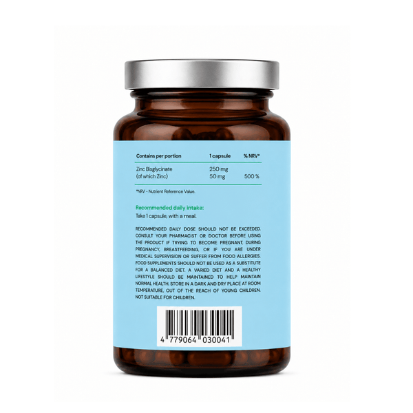 Aurio cinko bisglicinatas 50 mg, 120 kapsulių