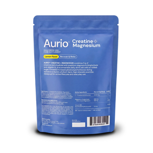 AURIO® Creatine + Magnesium Bisglycinate, 25 Stick Packs, 162.5g