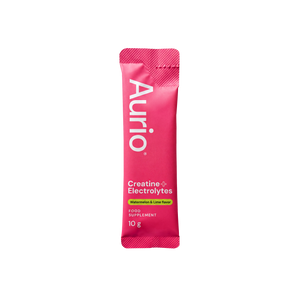 AURIO® Creatine + Electrolytes, 25 Stick Packs, 250g