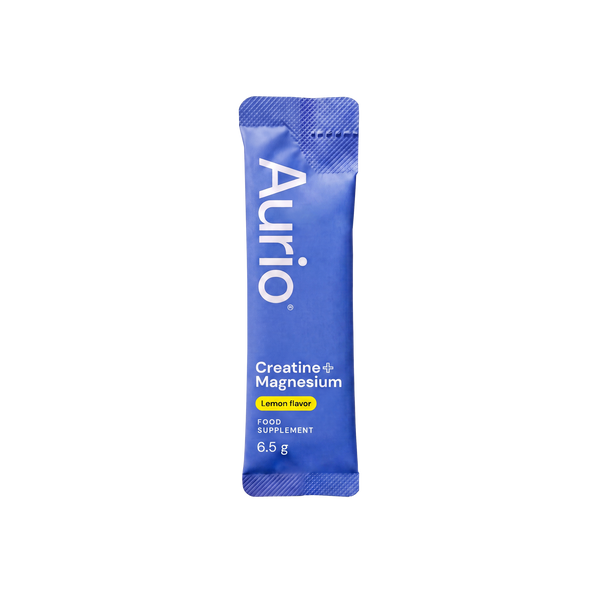 AURIO® Creatine + Magnesium Bisglycinate, 25 Stick Packs, 162.5g